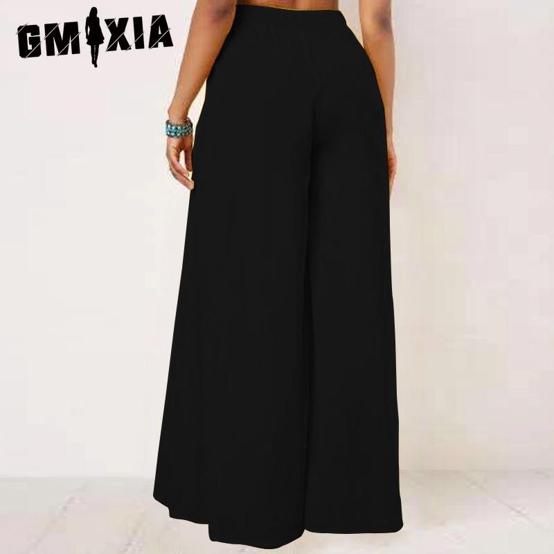 GMXIA Naiste mood vabaaja ühevärvilised trükimustriga püksid ja kapriispüksid