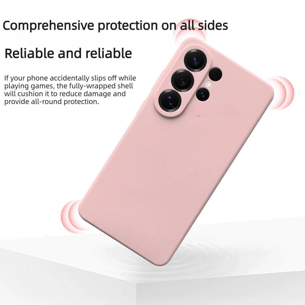 Luxury Original Liquid Silicone 1:1 Phone Case For Samsung Galaxy S23 FE S24 Plus S25 S26 Ultra Anti-drop Protect Cover with box