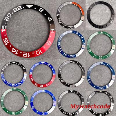 39.8mm X 31.6mm Tandorio Black Green Ceramic Bezel Insert Replacement For 43mm SEA Yatch Mens Watch Accessories Case Ring