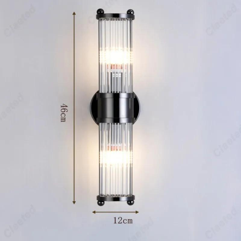 LED Minimalist Retro Full Copper Bedroom Bedside Wall Lamp Indoor Living Room Staircase Corridor Luxurious Decorative Lighting