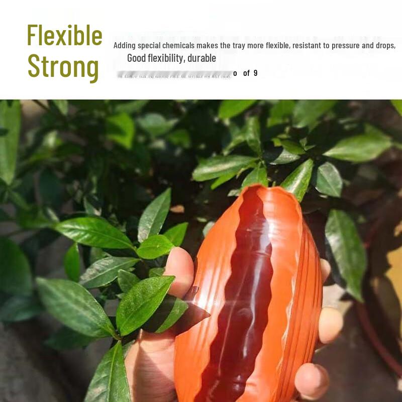 Verdickte Plastik-Blumentopfschalen mit gewelltem Rand