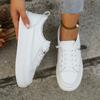 Little white shoes women's spring and autumn new low-top lace-up casual shoes female student board shoes white sports shoes women
