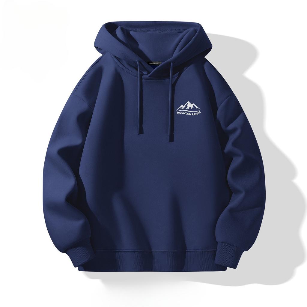 American-style Minimalist Hoodie, 2026 New Style, Men's Autumn and Winter Heavyweight Youth Hooded Top.