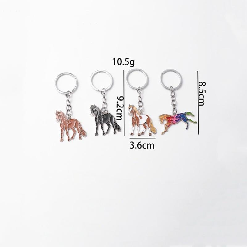 Creativity Zodiac Horse Metal 2026 Year Of The Horse Mascot Pendant Car Ornament Bag Hanging Decoration New Year Gifts