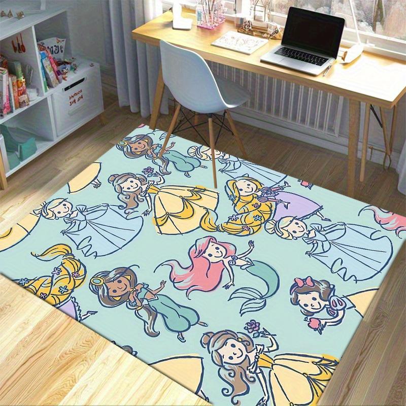 1pc, Disney Princesses Rug - Cute Cartoon Bedroom Decor - Soft Flooring, Playroom, Living Room, Outdoor Use - Perfect Gift for FriendsP051