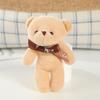 One-piece Teddy Bear Pendant Keychain with Bow Tie - Plush Toy Doll.
