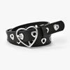 Fashionable Design Heart Decorative Womens Jeans Belt Made Of Faux Leather With Eyelet Details In Elegant Options Color