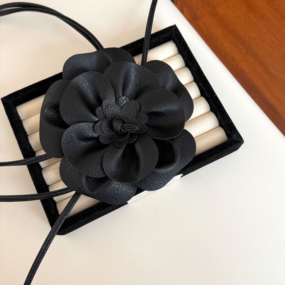 Large Flower Belt Floral Bohemian Waistband Fashion Leather Rope Belt  Ladies Jeans