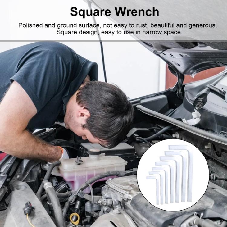L shaped Screwdriver Square Head Key Wrench Wrench Set for for Various Screw Applications Easy Screw Handling