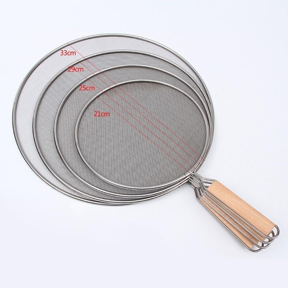 Durable Multifunctional Oil Splatter Screen with Handle Anti-splash Guards Mesh Stainless-Steel Oil Splash Lids Kitchen Supplies