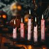 5PC/Set Finger Candles Novelty With Black Nails Realistic Party Decoration Gothic Creepy Witch Thumb Candle Scary 2 Colors