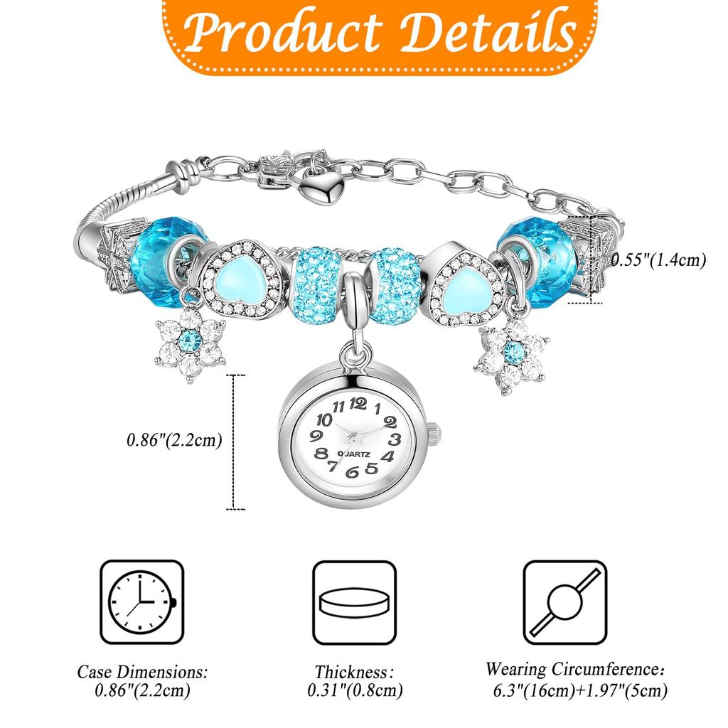 Women's Watch Beads Bracelet Cute Analog Display Stylish Quartz Women's Fashion Accessory - Birthday Anniversary Mother's Day Christmas Valentine's