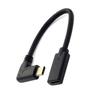20cm USB 3.1 Type C Male To Female 90 Degree Right Angled Extension Data Cable