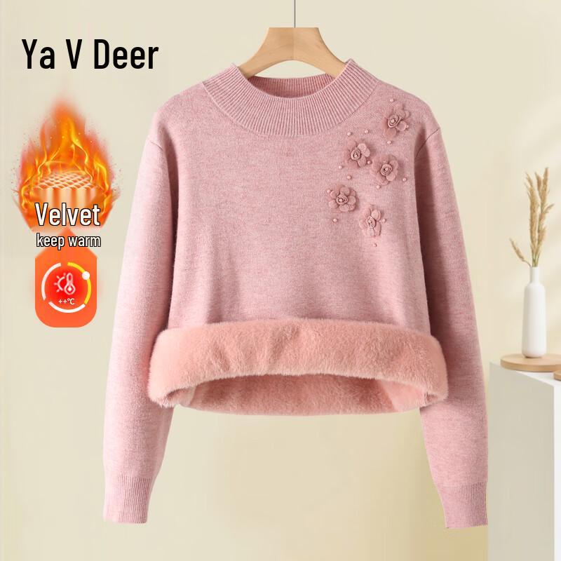 

Yalu Women s Winter 2025 Plush Velvet Thickened Sweater 3XL