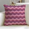 Herringbone Pattern Cushion Cover Soft  EasyWash Pillow Case  Versatile for Couch Bed Travel and Office