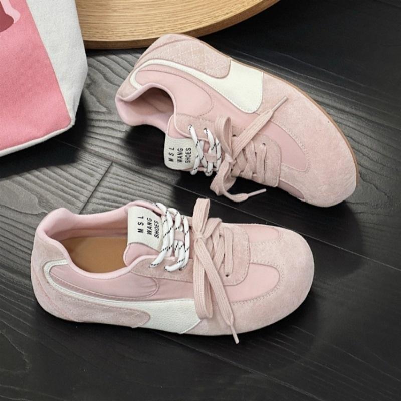 Big Head Ugly Cute Agan Shoes Women Leather Shallow Mouth De Training Shoes Lightweight Breathable Sports Casual Shoes