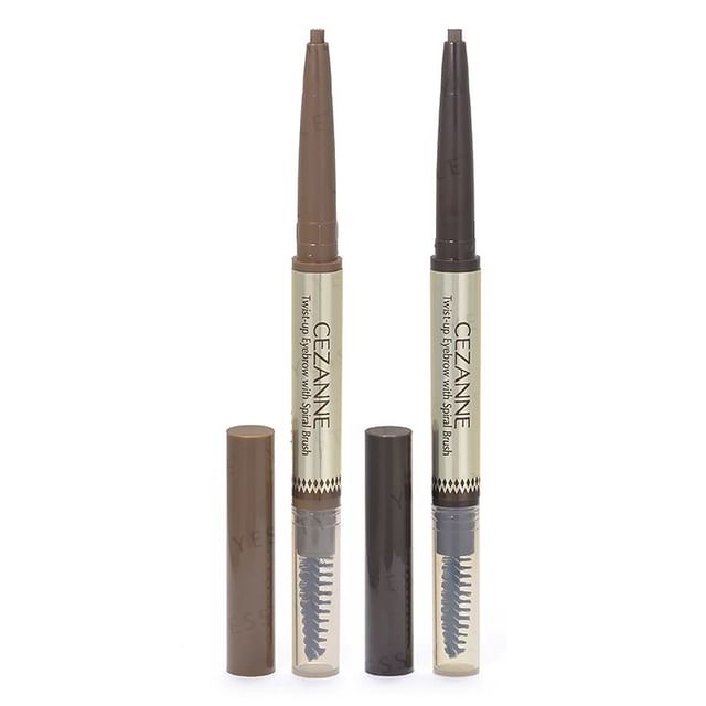 CEZANNE - Twist-Up Eyebrow With Spiral Brush 01 Light Brown