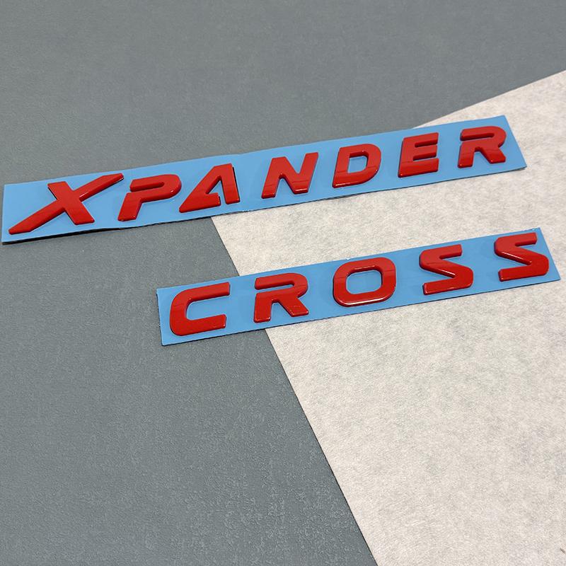 

ABS Car Body Side Sticker Emblem Badge for Mitsubishi XPANDER CROSS Auto Rear Trunk Decal Exterior Accessories червоний
