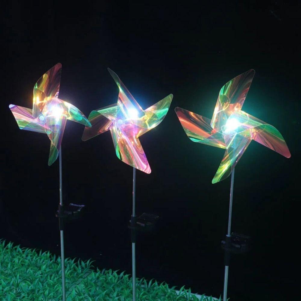 

4/7-Leaf Turning Windmill Lawn Lights Waterproof Garden Decorative Lights Outdoor Courtyard