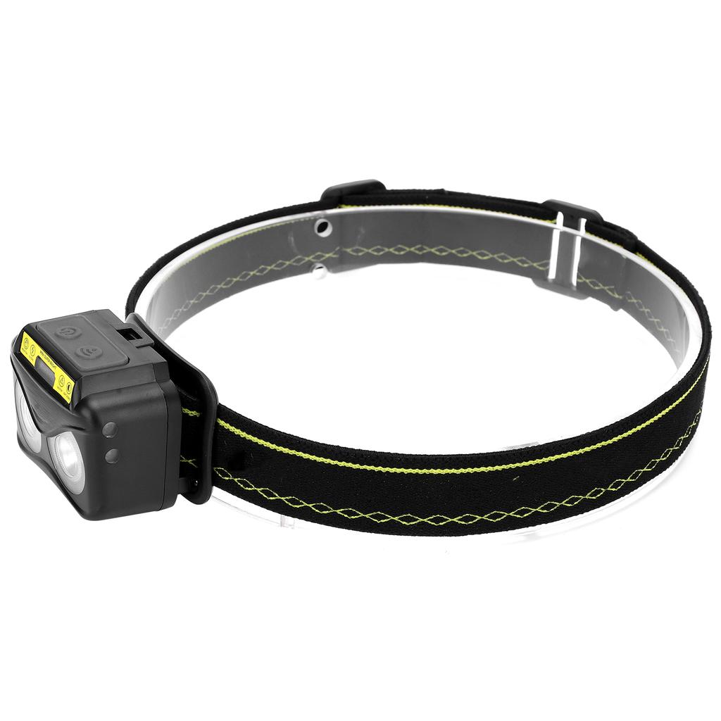XPG+COB Yellow Light Strong Brightness Builtin Battery USB Charging Induction Headlamp