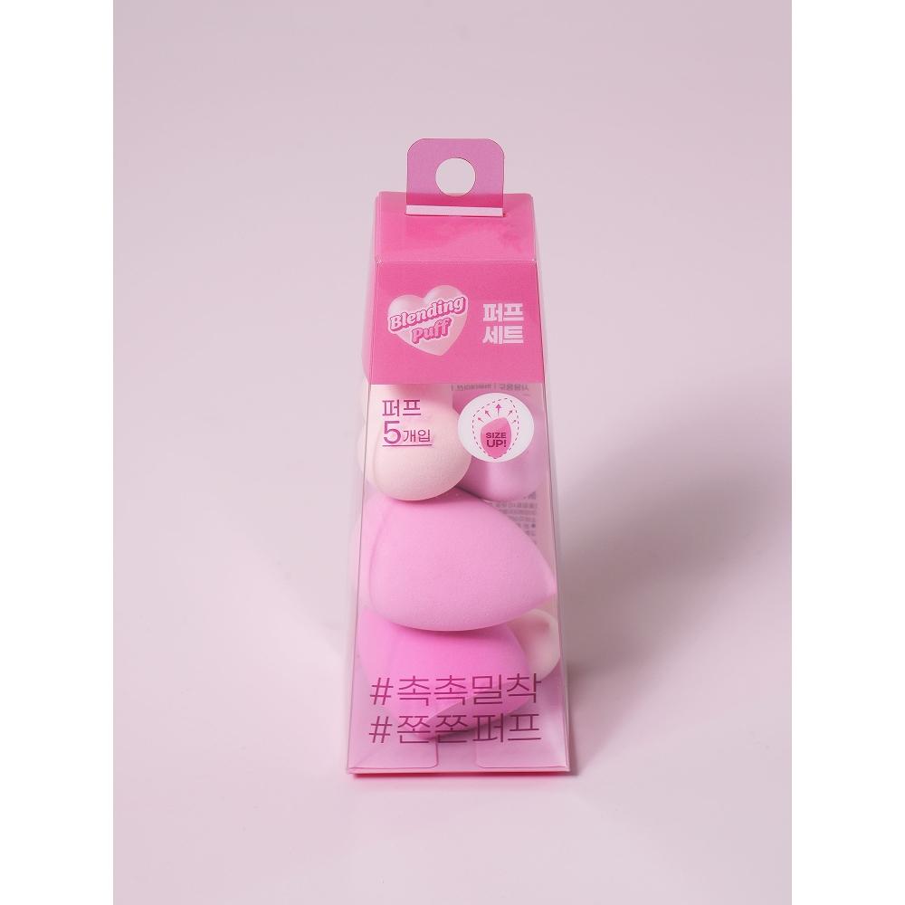 Daiso Lovely Puff Set Of 5