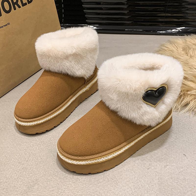 Unisex Warm Lined Boots High Top Shoes Winter Walking and Commuting Casual Outdoor Travel Seasonal Everyday Footwear Sizes 35-40