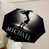 1pc Michael Jackson Automatic Folding Umbrella, Portable Collapsible Design, Casual Outdoor Accessory L1202022