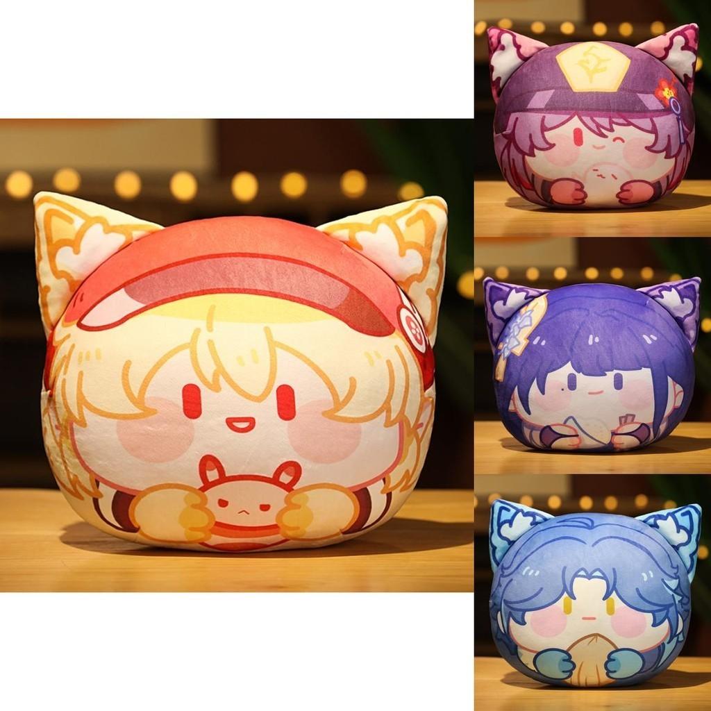 Almohada de Peluche Paimon de Genshin Juguete Suave Cojín Para Colección de Personajes de Juego
