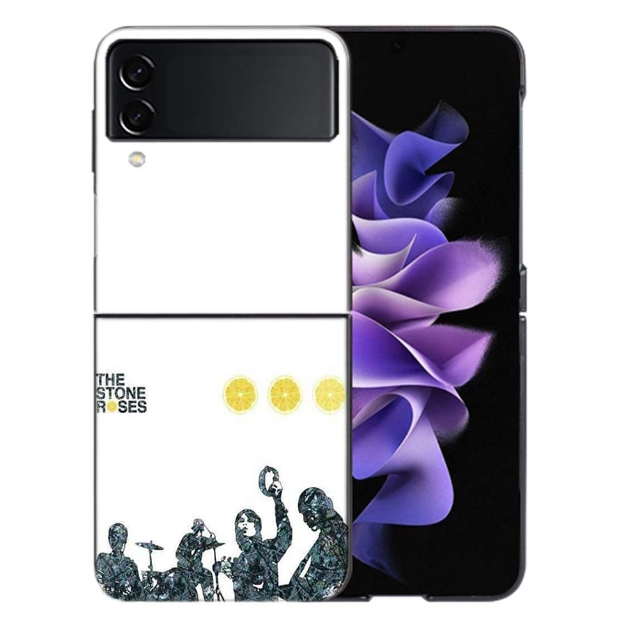 The Stone-R-Roses Phone Case For Samsung Z Flip 6 7 5G Galaxy Z Flip 5 4 3 5G Cases Shockproof Hard Cover TPU