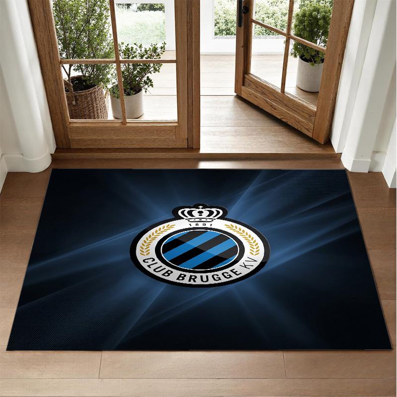 Club Brugge FC Design Crystal Velvet Rug Soft Decorative Mat for Bedroom Entrance
