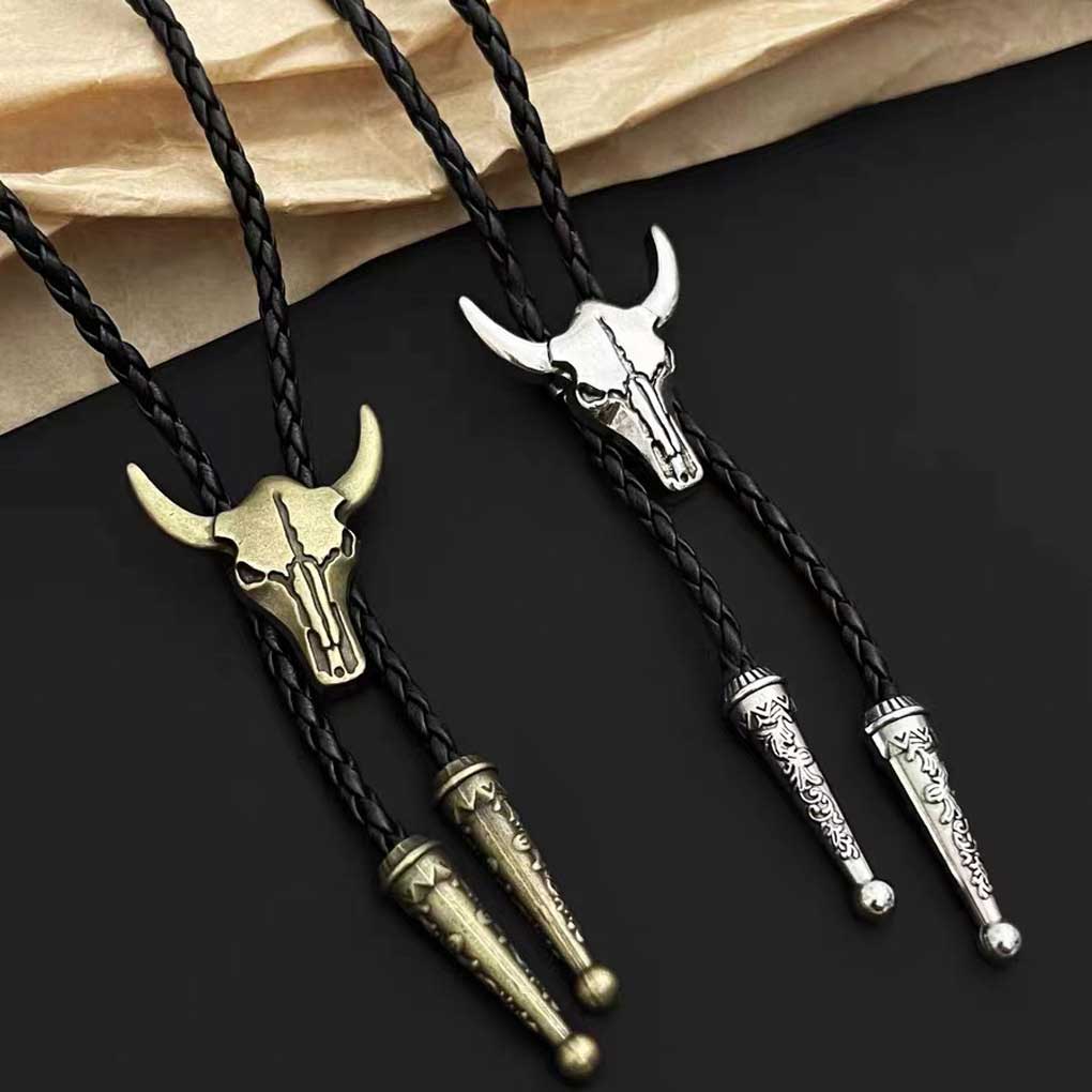 Golden Ties for Men American Cowboy Fashionable Bolo Adjustable Garment Accessories Western Style Tie Ideal Gift In Bags Package