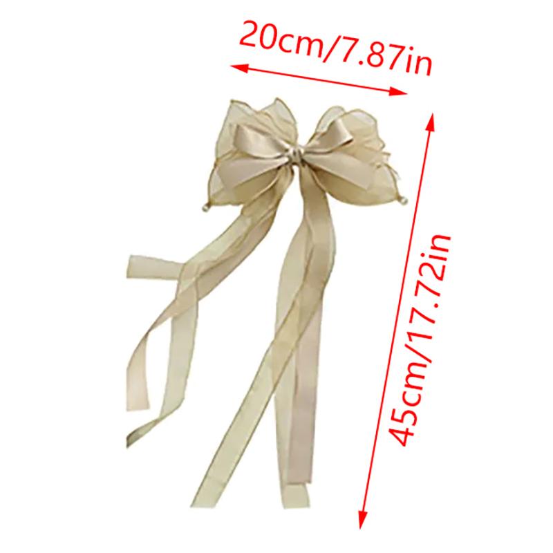 Trendy Large Barrette Hair Clip Multi-Layer Ribbon Bow Hairpins Pearls Hair Pins For Women Girls Hair Accessories Cute Gifts New