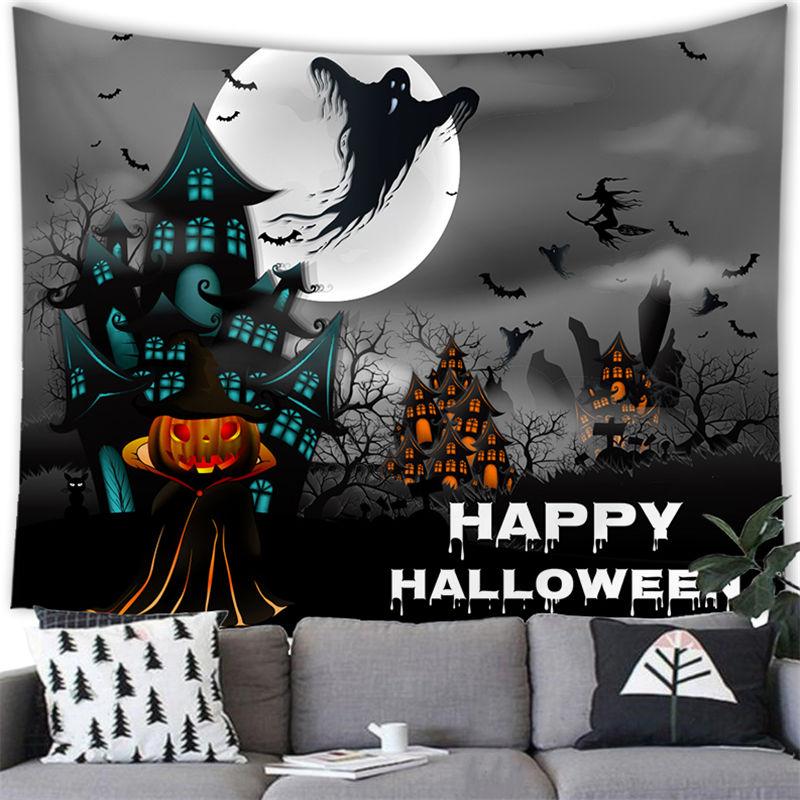 Kunst Halloween Elemente Wandteppich Wandbehang Heimdeko Wandteppich Zimmer Wohnheimzimmer Wanddeko Hintergrundtuch
