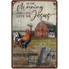 Tin Sign Art Metal Wall Decor 20x30cm Retro Vintage Painting
