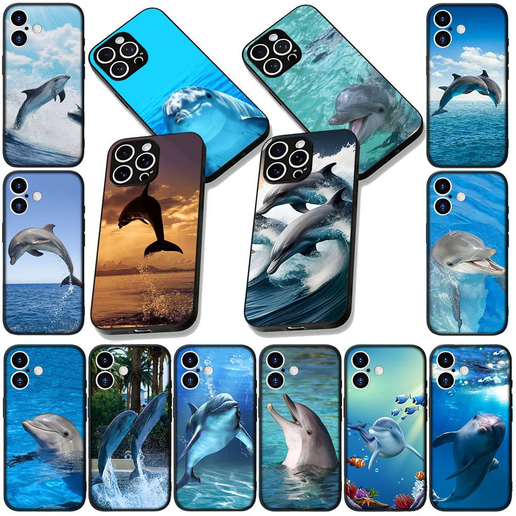 Soft Cover for Xiaomi Poco C75 C65 C71 C85 X7 X6 M6 M7 F7 F8 Ultra F6 Pro Coque Phone Case Dolphin Animal