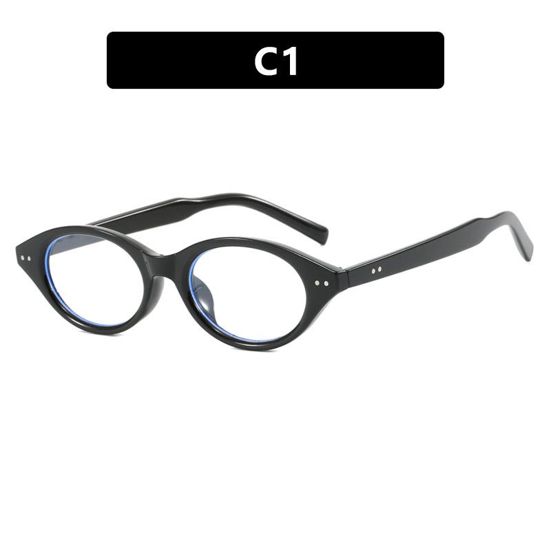 

Женские очки, металлические петли, маленькая оправа овальной формы, модные и литературные уличные очки.