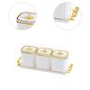 Candy Dishes with Lids, Divided Serving Dishes, Seasoning Box Set for Dried Fruit Nut Holiday