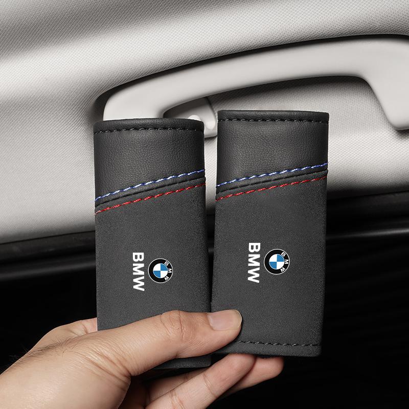 JFTX5 2Pcs Suede Handle Cover Car Roof Armrest Pull Protection Glove For BMW E46 E60 E70 Performance F30 F40 E39 E36 E87 M F10 E90 F20