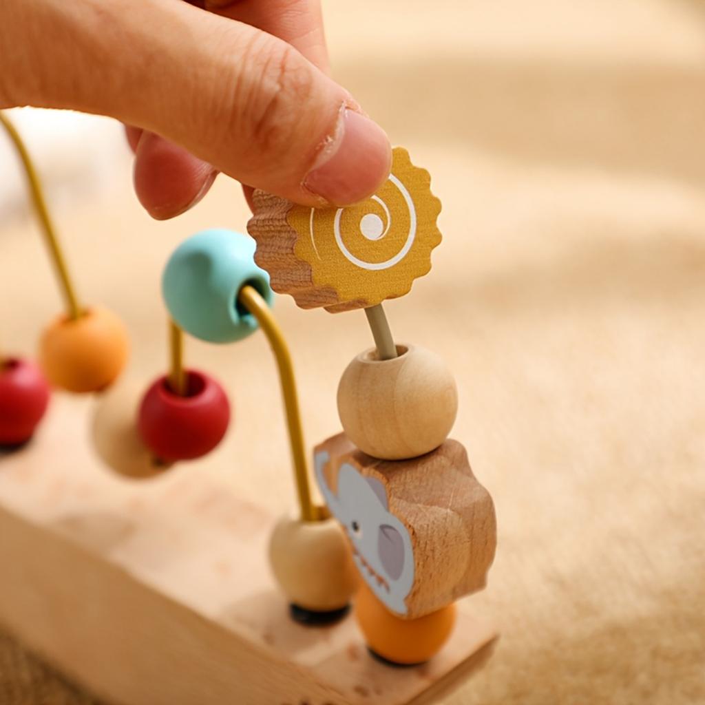 Educational Beaded Toys, Fine Motor Skills, Coordination, Counting And Shape Learning, Hand Eye Coordination Educational Toys