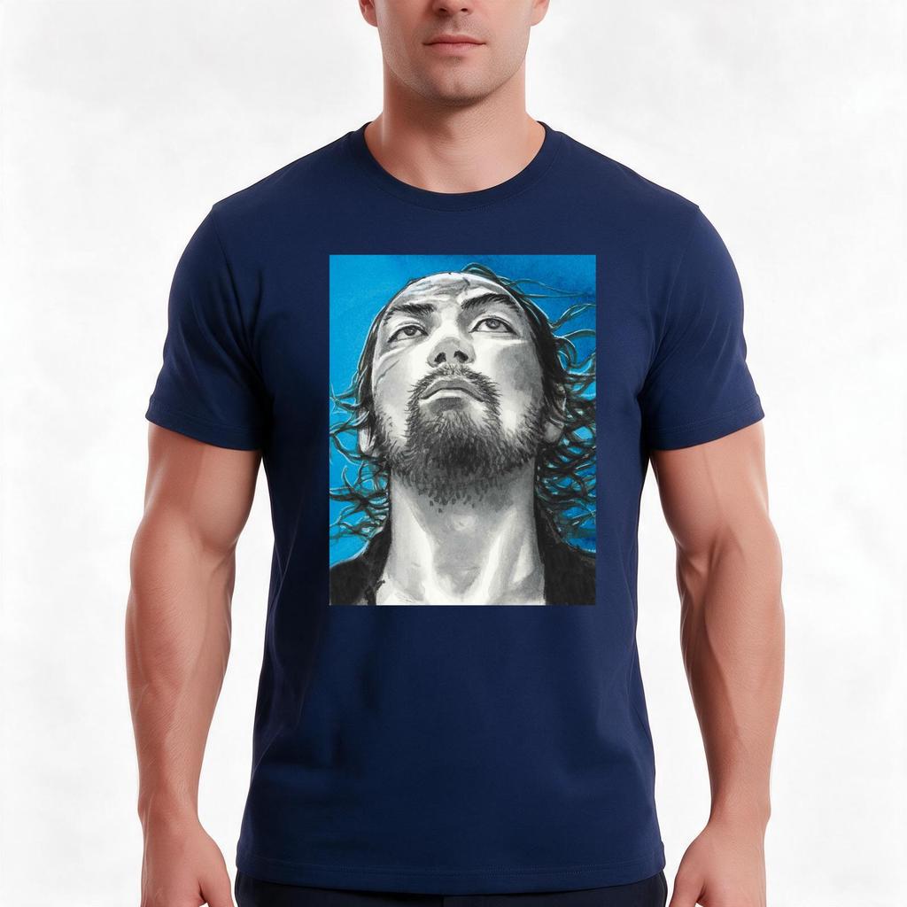 Vagabondmiyamoto Musashi Tshirt Summer Casual Cotton Tee Oversized Streetwear Tops Vintage Graphic Print Unisex Unisex Unisex