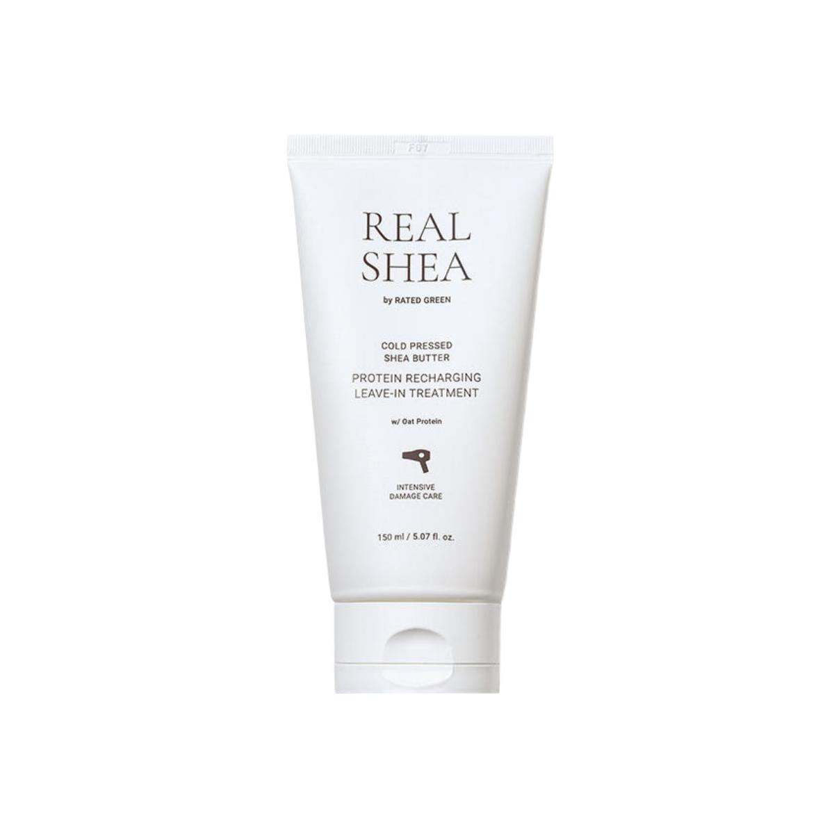 Rated Green Real Shea Protein Recharging Leave-In Treatment Deep Nourishing Heat Protector 150ml