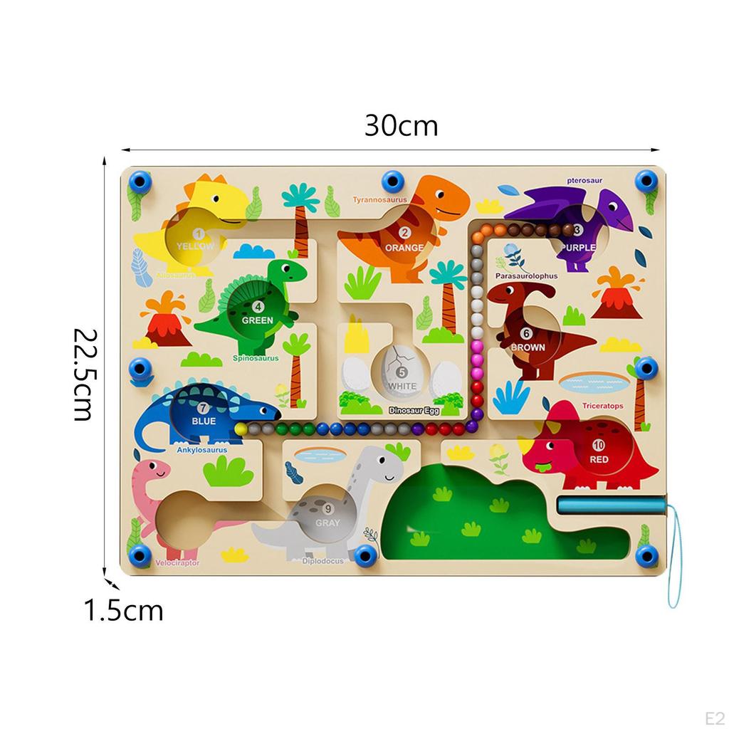 Color Matching Learning Counting Puzzles Board for 3 4 5 Years Old Girls Boys Dinosaur