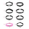 Leather Collar Fashion Foreplay Women PU Leather Necklace Adjustable Choker Adults Toy