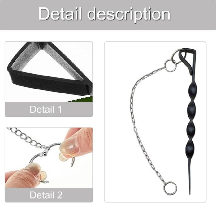 Iron Rain Chain Stabilizers Stakes Fixing Spikes Ground Anchors With Helical Anchoring System Garden Ground Fixation 2x