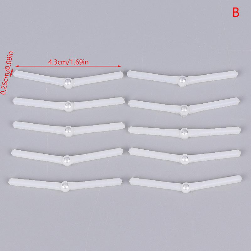 10 stk Diameter 2,5 mm 4,5 mm Plaststifthengsel For RC Flymodell Vinge Flymodell Tilbehør