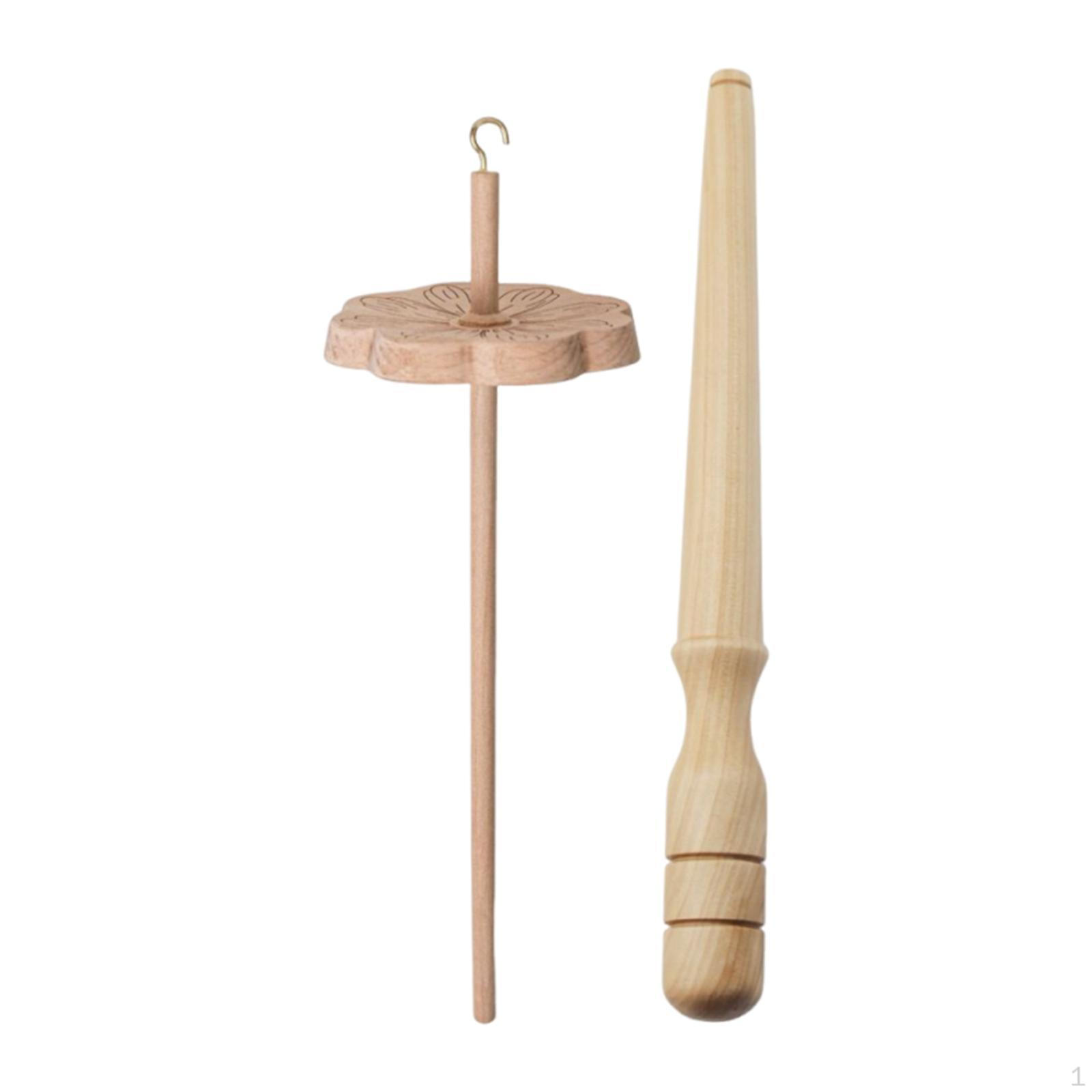 

Craft Supply Drop Spindle in Wood, Ideal for Yarn Making and Sewing Activities without wool strips