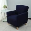 Solid Color Tub Club Armchair Cover Stretch Sloping Arm Back Slipcover Soft Single Small Chair Seater Sofa Covers For Home Club