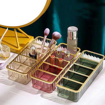 Acryl-Kosmetikbox mit 5 Fächern, Make-up-Aufbewahrungsbox, Organizer, Regalbehälter, Desktop-Lippenstift, Parfüm, höchste Qualität