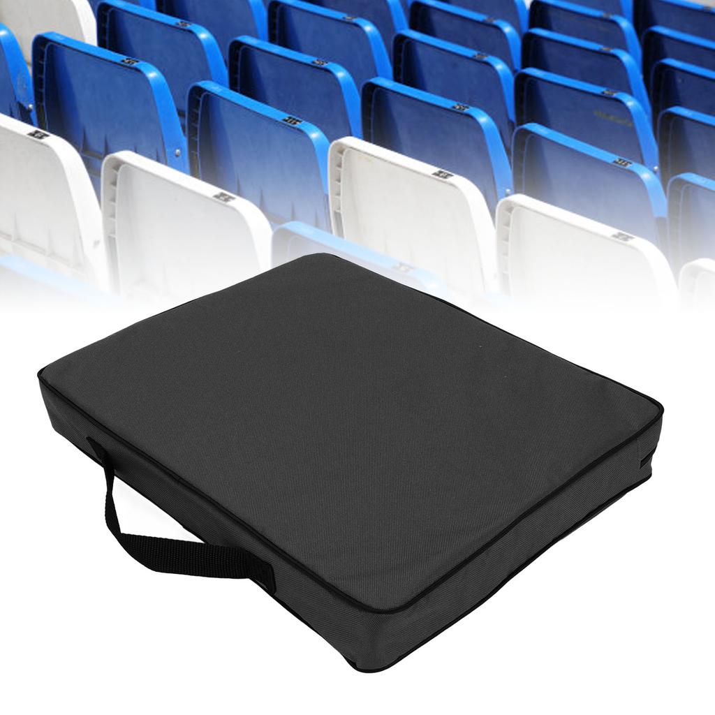 Stadium Cushion Water Proof Bleacher Cushion Comfortable Stadium Pad for Outdoor and Camping Black