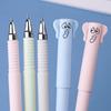 1 Sæt Fødselsdagsgave Ny Bamse Sletbar Gel Pen 0,5 mm Blå Vaskbart Håndtag Magiske Genopfyldnings Stave Skole Kontor Kawaii Papirvarer